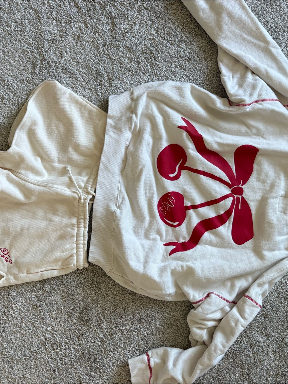 Dairy Boy Dairy Girl Summer 2024 Cherry Stitch Crewneck and Shorts - Picture 5 of 7